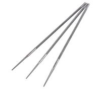 Alvinlite 3 Pezzi/Set Kit di Lime per Affilatrice per Motosega per Affilare La Catena della Motosega, Affilatrice per Lime per Motosega in Acciaio con Cuscinetti Rotondi 4mm(4mm)