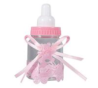 Alvinlite Candy Chocolate Bottles Box, Cute Baby Shower Bomboniere Regali di caramelle Bottiglia Decorazioni per feste 12 pezzi (rosa)