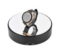 Alvinlite Espositore Rotante Elettrico a 360 ° - Espositore per Scarpe da Orologio per Gioielli con Giradischi a velocità Regolabile con Superficie a Specchio