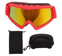 Alvinlite Goggle per bambini per bambini, lenti per rivestimento HD Lens Ultra Violet Protection Shock Resistenza di occhiali da neve regolabili per sci. (Rosso)