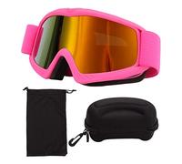 Alvinlite Goggle per bambini per bambini, lenti per rivestimento HD Lens Ultra Violet Protection Shock Resistenza di occhiali da neve regolabili per sci. (Rosa)