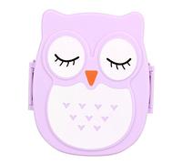 Alvinlite Lunch Box|Scatola pranzo portatile in plastica per cartoni animati|Snack box per bambini|Set portapranzo per bambini |Viola| scatola della merenda