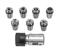 Alvinlite Mandrino Mandrino Pinza Albero Motore|7Pcs ER11 5mm Asta di Prolunga Supporto Albero Motore + ER11 1-7mm Set di Pinze a Molla Set Pratico Tornio CNC Pinza a Molla Mandrino di Fresatura