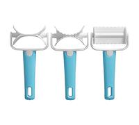 Alvinlite Rullo Tagliapasta da 3 Pezzi, Taglierina Aggraffata per Rotolare Biscotti Accessorio da Forno Fai-da-Te per Biscotti Biscotti Wonton Fare Gnocchi