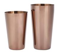 Alvinlite Set di Shaker per Cocktail 2 Pezzi Set di Shaker per Cocktail in Acciaio Inossidabile 18 Once e 28 Once Martini Shaker Drink Shaker Cup per Barman e Uso Domestico(Oro Rosa)