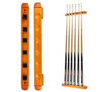 Alvinlite Supporto per Stecche da Biliardo, Porta Stecche da Biliardo a Parete con 6 Stecche in Legno, Accessori per tavoli da Biliardo compatti * 89 Stecche