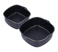 Alvinlite Tortiere Rotonde Friggitrice Ad Aria Torta Flan Stampo Ferro da Forno Tortiera Barile Friggitrice Accessori 7 Pollici/8,66 Pollici per HD9925 HD9860 HD9905 01(7.09in)