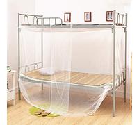 Alvinlite Zanzariera per dormitorio per Studenti, Copertura a Rete per Letto Singolo con baldacchino Quadrato a 4 Angoli -021 Zanzariera