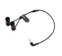 Alvin's Cables 3,5 mm TRS a Dual XLR Cavo Splitter maschio y maschio, 1/8 '' TRS a 2 Cavo audio a 3 pin a 3 pin per Røde Wireless Go II Mixpre Registratore Non bilanciato, 45 cm | 18 pollici