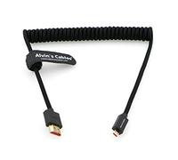 Alvin's Cables 8K 2.1 Micro-HDMI Cavo a Spirale Intrecciato per Atomos-Ninja-V 4K-60P Record 48 Gbps per Canon-R5C | R5| R6
