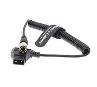 Alvin's Cables Anton Bauer D-Tap a Hirose 4 Pin Maschio Cavo di alimentazione a Spirale per Sound Devices Zaxcom
