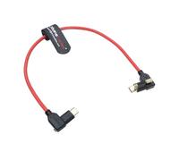 Alvin's Cables Bloccando il cavo alimentazione USB-C Ultra-flessibile per il monitor Pyxis Blackmagic,USB-C 3.2 Cavo di trasferimento dati 10 Gbps per micro Studio Blackmagic 4K G2,12in rosso