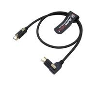Alvin's Cables Cavi ultra-flessibile bloccaggio da USB-C Cavo trasferimento dati per monitor Pyxis Blackmagic,USB-C 3.2 10 Gbps Cavo alta velocità per Micro Studio Blackmagic Camera 4K G2 20in