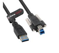 Alvin's Cables Cavo dati USB 3.0 Type-A a USB-B a Blocco a vite per fotocamera industriale Vision Machine,stampante e Scanner,5 Gbps,catena trascinante ad alta flessibilità schermata, 1 m/3,3 ft