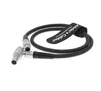 Alvin's Cables Cavo di Alimentazione 2 Pin Maschio Angolo Retto a 2 Pin per Teradek Bond ARRI Alexa Telecamera 45CM