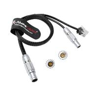 Alvin's Cables Cavo di controllo per ARRI ETH 10 PIN RESSURA RESSURA RATABILE PER RJ45 e cavo di alimentazione da 24 V maschio a 2 pin per ARRI ALEXA Mini LF | Lf | Mini | Fotocamera SXT, teradek colr
