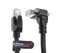 Alvin's Cables Cavo di visione gige Vertical RJ45 Lock a vite Industrial Ethernet Cavo schermato CAT6A Drag-Chain HATO-FLEX,compatibile con Cognex Keyence Basler HikVision Camera 6.6piedi su angolo