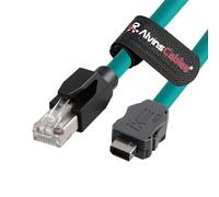 Alvin's Cables Cavo Ethernet IX industriale a RJ45 Cat6A,IX30G-A-10S-CV(7.0) A chiave RJ45 maschio, cavo a catena trazione molto flessibile per sensore di automazione visione industriale 1 m|3.3ft