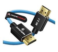 Alvin's Cables cavo HDMI 2.1 8K, 1 m, 48 Gbps ad alta velocità | 8K60/4K120, HDR, VRR, eARC; per Atomos Ninja V, Portkeys BM5, Canon, Z CAM, Sony FX/FS/A7SIII