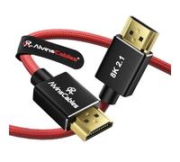 Alvin's Cables cavo HDMI 2.1 8K, 1 m, 48 Gbps ad alta velocità | 8K60/4K120, HDR, VRR, eARC; per Atomos Ninja V, Portkeys BM5, Canon, Z CAM, Sony FX/FS/A7SIII