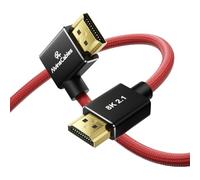 Alvin's Cables cavo HDMI 2.1 8K, 1 m, 48 Gbps ad alta velocità | 8K60/4K120, HDR, VRR, eARC; per Atomos Ninja V, Portkeys BM5, Canon, Z CAM, Sony FX/FS/A7SIII