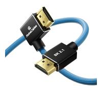 Alvin's Cables cavo HDMI 2.1 8K, 1 m, 48 Gbps ad alta velocità | 8K60/4K120, HDR, VRR, eARC; per Atomos Ninja V, Portkeys BM5, Canon, Z CAM, Sony FX/FS/A7SIII