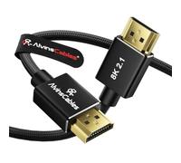Alvin's Cables cavo HDMI 2.1 8K, 1 m, 48 Gbps ad alta velocità | 8K60/4K120, HDR, VRR, eARC; per Atomos Ninja V, Portkeys BM5, Canon, Z CAM, Sony FX/FS/A7SIII