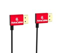 Alvin's Cables Cavo HDMI 8K 2.1 48Gbps ad alta velocità Φ2,4 mm ultra sottile ad angolo retto HDMI A ad A 8K @ 60Hz 4K @120Hz per Canon C70, per Sony A7 A9, fotocamera Blackmagic, Atomos, monitor
