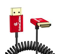 Alvin's Cables Cavo HDMI 8K 2.1 48Gbps ad alta velocità Φ2,4mm ultra sottile HDMI 8K @60Hz 4K @120Hz per Sony A7 A9, BMPCC, per Canon C70, Atomos Ninja, per SmallHD, avvolto dritto verso il basso