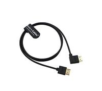 Alvin's Cables Cavo HDMI 8K 2.1 ad alta velocità per monitor Atomos Ninja V da dritto ad angolo sinistro, cavo HDMI per fotocamere Z CAM E2, Sony FS5| FS7| A7S3, 1 m
