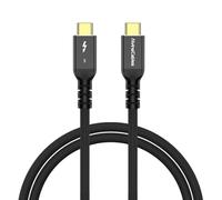 Alvin's Cables Cavo Thunderbolt 5, 4ft USB-C a USB-C Cable 120Gbps Bandwidth 240W PD Fast Chargeg 16K Display; compatibile con Thunderbolt 4/3, USB4, per MacBook, Egpu, Dock, Intel certificato
