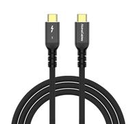 Alvin's Cables Cavo Thunderbolt 5, Cavo USB-C a USB-C da 2m con larghezza di banda 120Gbps, Ricarica rapida PD 240W, Compatibile con Display 16K, Compatibile con Thunderbolt 4/3, USB4, per MacBook