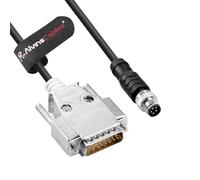 Alvin's Cables Cognex CCB-M8DSIO-15 M8 5-Pin B-Code a DB15 I/O, catena di resistenza ad alta flessibilità, per sistema di visione industriale Cognex in-Sight 8000/Micro Series, 15 m