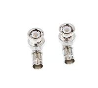 Alvin's Cables Connettori BNC ad Angolo Retto 50 Ohm RF Coassiale Maschio a Femmina Adattatore da 90 Gradi per Cavo HD SDI - 2 Pezzi