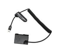 Alvin's Cables EN-EL14 - Batteria fittizia a PD USB-C cavo arrotolato adattatore di alimentazione di ricambio per Nikon D3100 D3200 D3300 D3400 D3500 D5100 D5200 D5300 D5500 D5600 P7100 P7700000