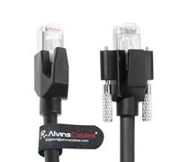 Alvin's Cables Gige Vision Cavo orizzontale orizzontale RJ45 Lock vite Industriale Cavo Ethernet schermato CAT6A-Flex-Chain alto contenuto,compatibile con Cognex Keyence Basler HikVision Camera 9.84ft