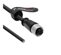 Alvin's Cables M12 A-CODE 17 pin femmina alimentazione aperta Dati I/O Ethernet Cavo per Hikrobot Datalogic Cognex Camera,cavo schermato catena alto contenuto drag per bus CAN,Ethernet/IP 32.8ft/10m