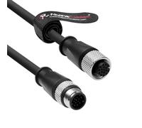 Alvin's Cables M12 A-CODE 17 pin maschio potenza femmina Cavo Ethernet Data per Hikrobot Datalogic Cognex,cavo schermato catena alto contenuto trascinamento per automazione industriale 9.84ft/3m