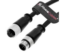 Alvin's Cables M12 A CODE 5 PIN Cavo di estensione maschio a femmina per l'automazione industriale Comunicazione con sensore ad alta flex e cavo di alimentazione del segnale attuatore 26.2ft/8m