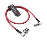 Alvin's Cables Micro BNC a BNC Cavo 12G-SDI ALTA VIDEO 4K Video Cavo coassiale, 75 ohm Ultra-soft per assistenza video blackmagic 5 "monitor, rosso, angolo retto 50cm | 19,7 pollici