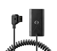 Alvin's Cables NP F550 Batteria fittizia a D Tap Cavo di alimentazione a spirale per Sony NP F550 | F570 | F970 | Atomos Ninja V Monitor Aggiornato