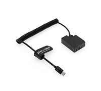 Alvin's Cables PD USB-C a Decodifica NP-W126 batteria fittizia Cavo di Alimentazione a Spirale per Fujifilm Fuji XT1 X-T10 XT2 X-T20 XT3 XT30 X-Pro2 X-Pro3 X-S10 X-E1 X-E2 X-E3 X-M1 X-A1 X-A2 HS50EXR