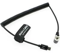 Alvin's Cables PD USB-C Type-C per bloccare DC 12V Cavo di alimentazione a spirale per Blackmagic Video Assist| Atomos Shogun| SmallHD | Feelworld Monitor