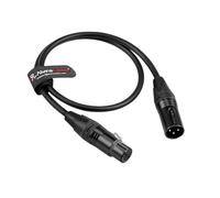 Alvin's Cables XLR 3 Pin Maschio a Un Cavo Audio Femminile, Connettori Neutrik XLR Cavo Microfono bilanciato per Shure Sennheiser Microfono, Dispositivi audio, Zoom,zaxcom, Mixer 1M|3,3piedi