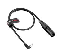Alvin's Cables XLR 4 pin maschio a 5,5 2,5 mm cavo di alimentazione ad angolo retto DC per Canon C70, aiuto video blackmagic, atomos Ninja v 60 cm / 2ft