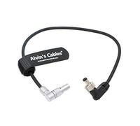 Alvin's Cables Z CAM E2 S6 F6 F8 Girevole 2 Pin Maschio ad Angolo retto per bloccare Cavo di alimentazione DC per Atomos Shinobi Ninja V OSEE G7 Monitor Regolabile 90 Gradi 2 Pin Cavo Maschio 45 CM