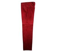ALVIPERI Pantalone Uomo Velluto Duca Visconti di Modrone Elasticizzato Taglie Forti e calibrato 11 Colori dalla tg.46 alla tg.71 (Rosso 3860, 60)