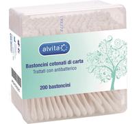 alvita Bastoncini Cotonati di Carta 200 Pezzi