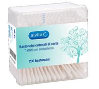 Alvita Bastoncini di Cotone Cotton Fioc 200 pezzi