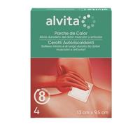 Alvita Cerotto Autoriscaldante Dispositivo Medico, 4 cerotti 13 x 9,5cm